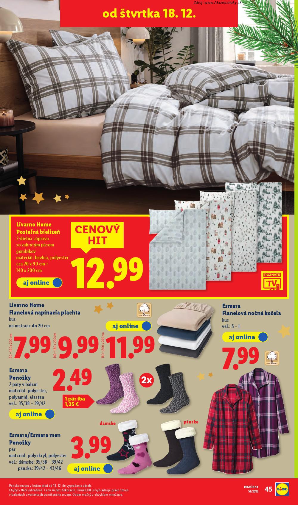 Leták Lidl (18. 12. - 24. 12. 2025) - strana 19 z 39