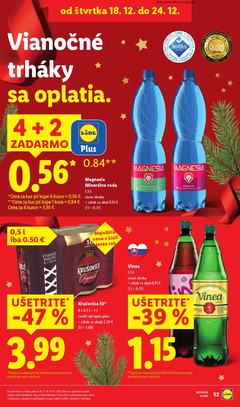 Leták Lidl (18. 12. - 24. 12. 2025) - strana 2 z 39