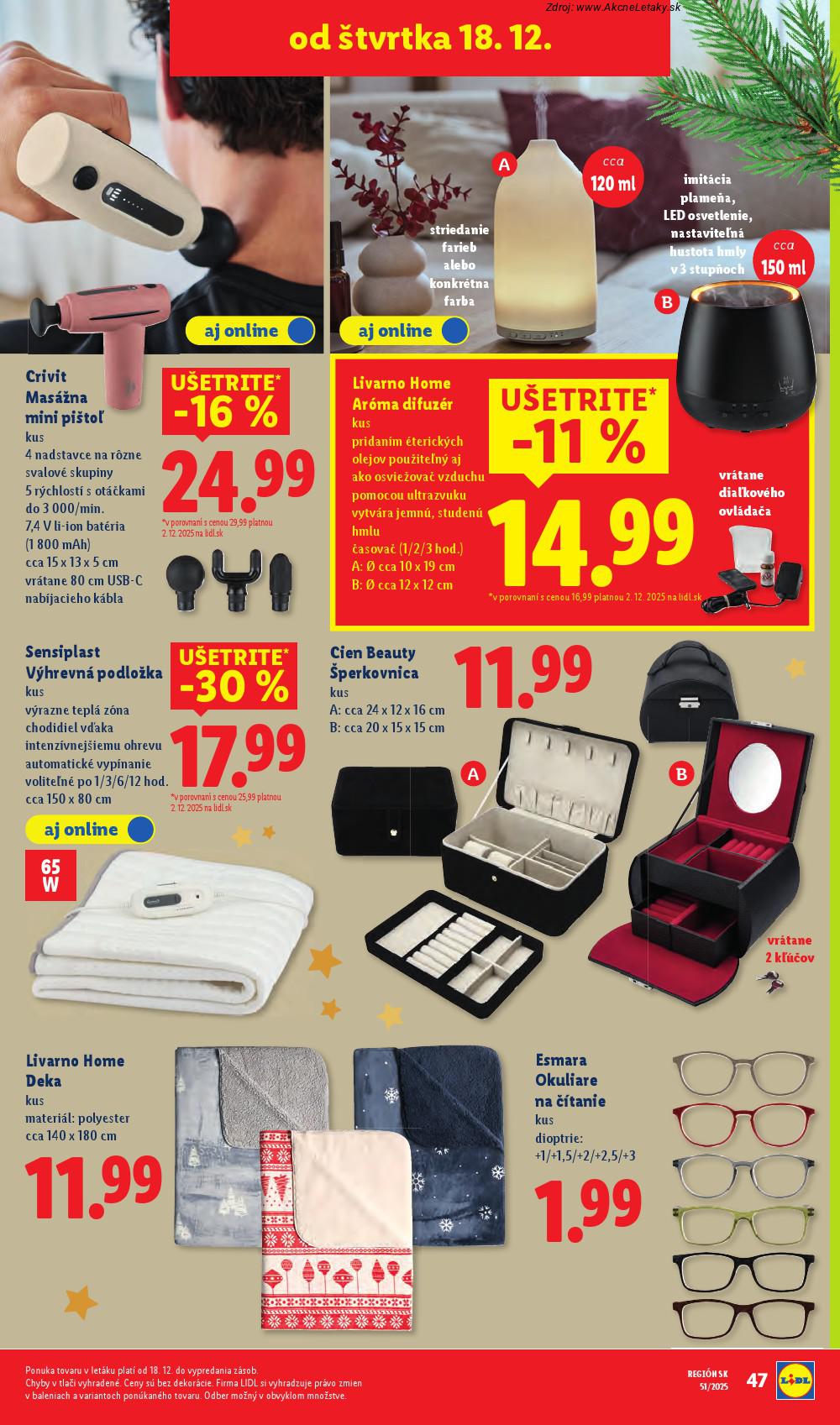 Leták Lidl (18. 12. - 24. 12. 2025) - strana 21 z 39