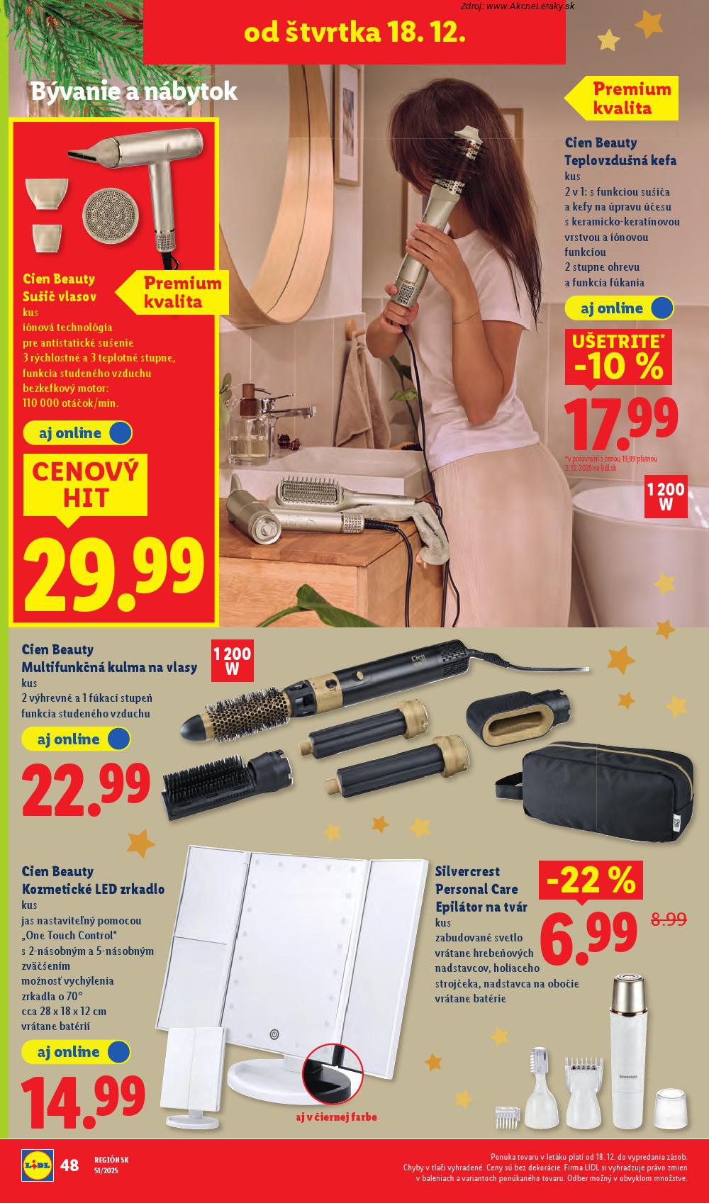 Leták Lidl (18. 12. - 24. 12. 2025) - strana 22 z 39