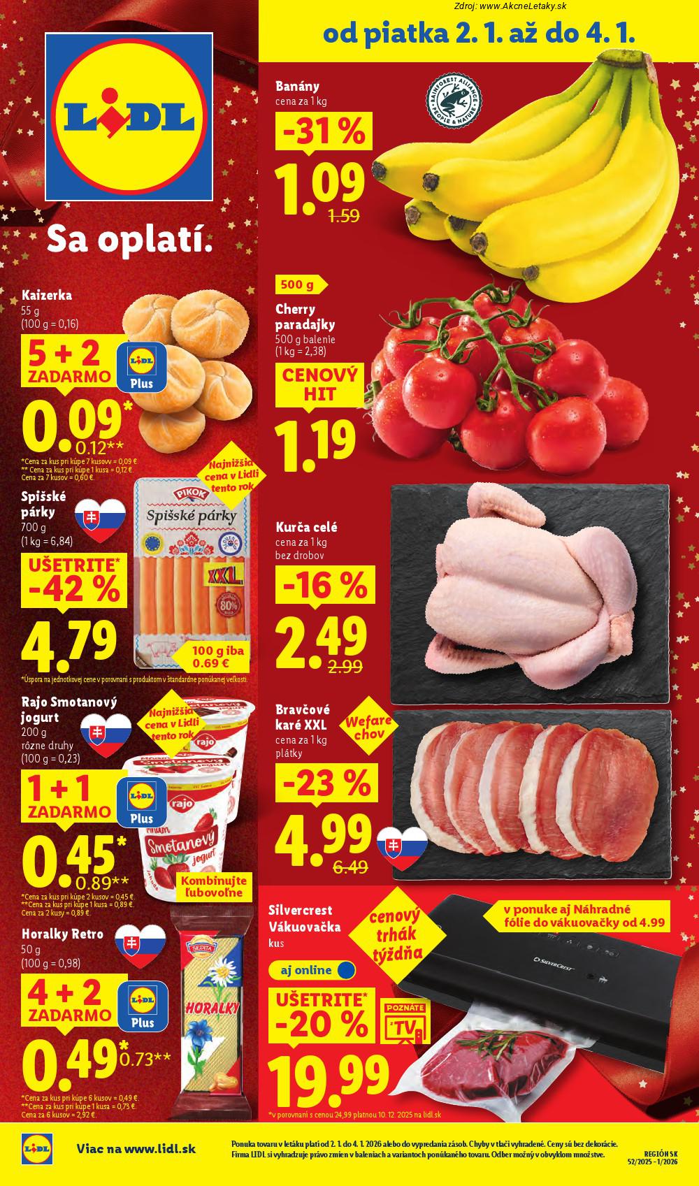 Leták Lidl (2. 1. - 4. 1. 2026) - strana 1 z 38