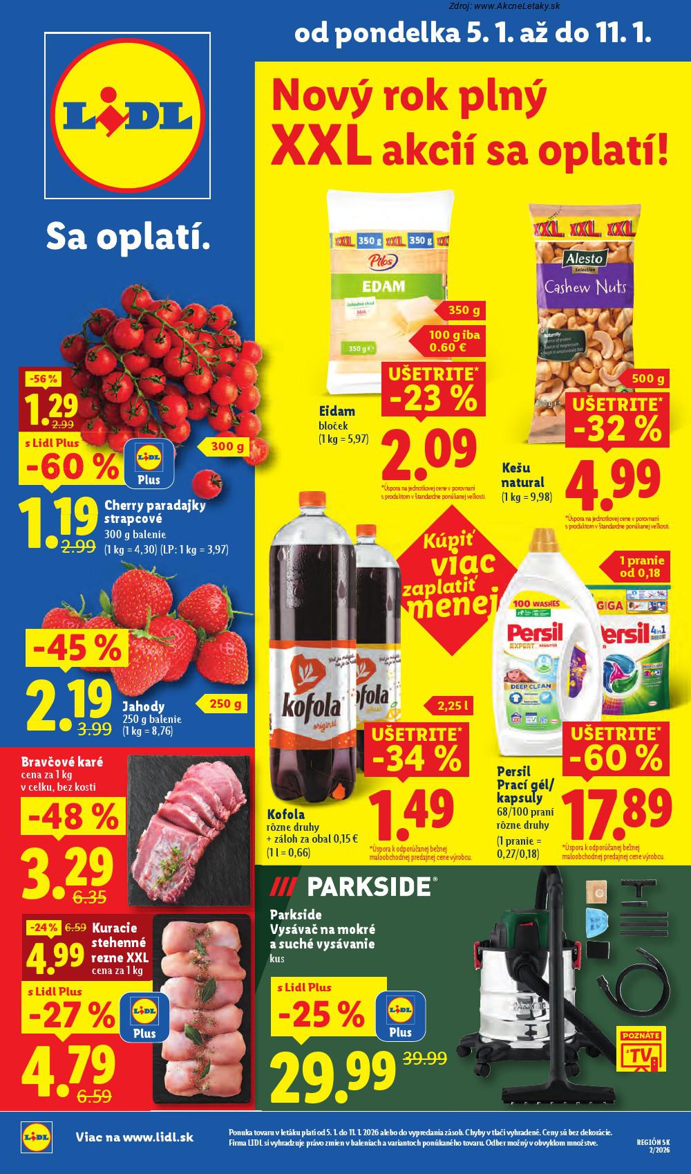 Leták Lidl (5. 1. - 11. 1. 2026) - strana 1 z 53