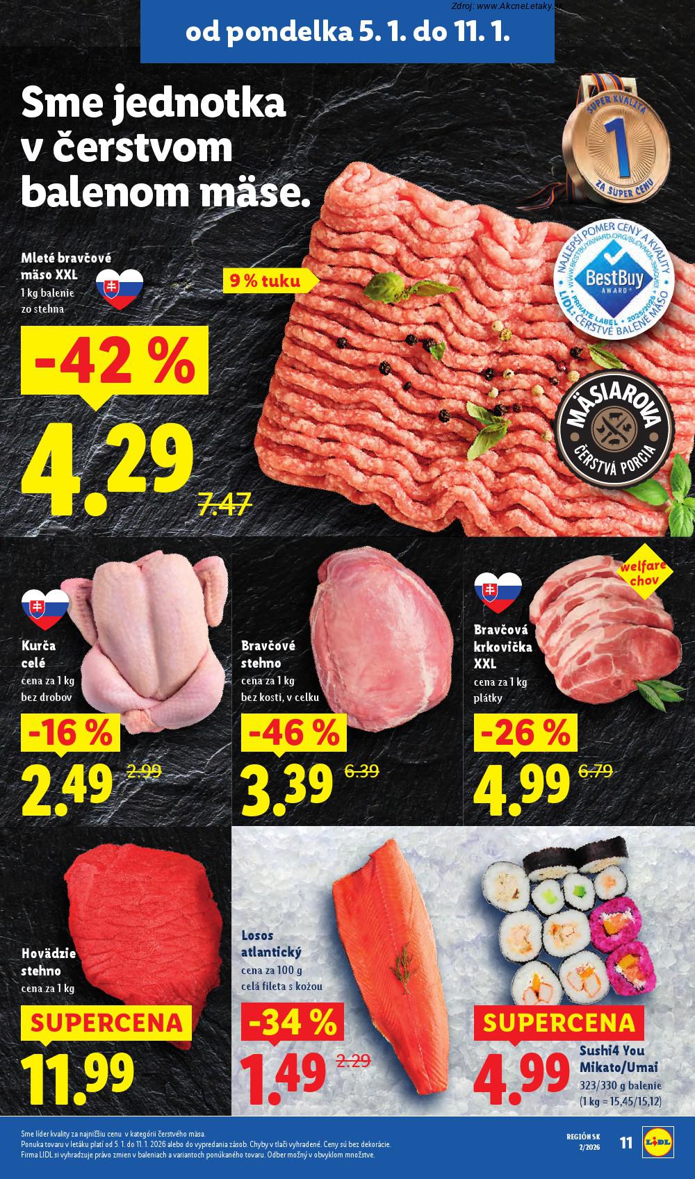 Leták Lidl (5. 1. - 11. 1. 2026) - strana 11 z 53