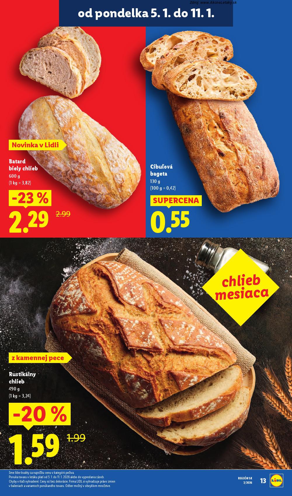 Leták Lidl (5. 1. - 11. 1. 2026) - strana 13 z 53