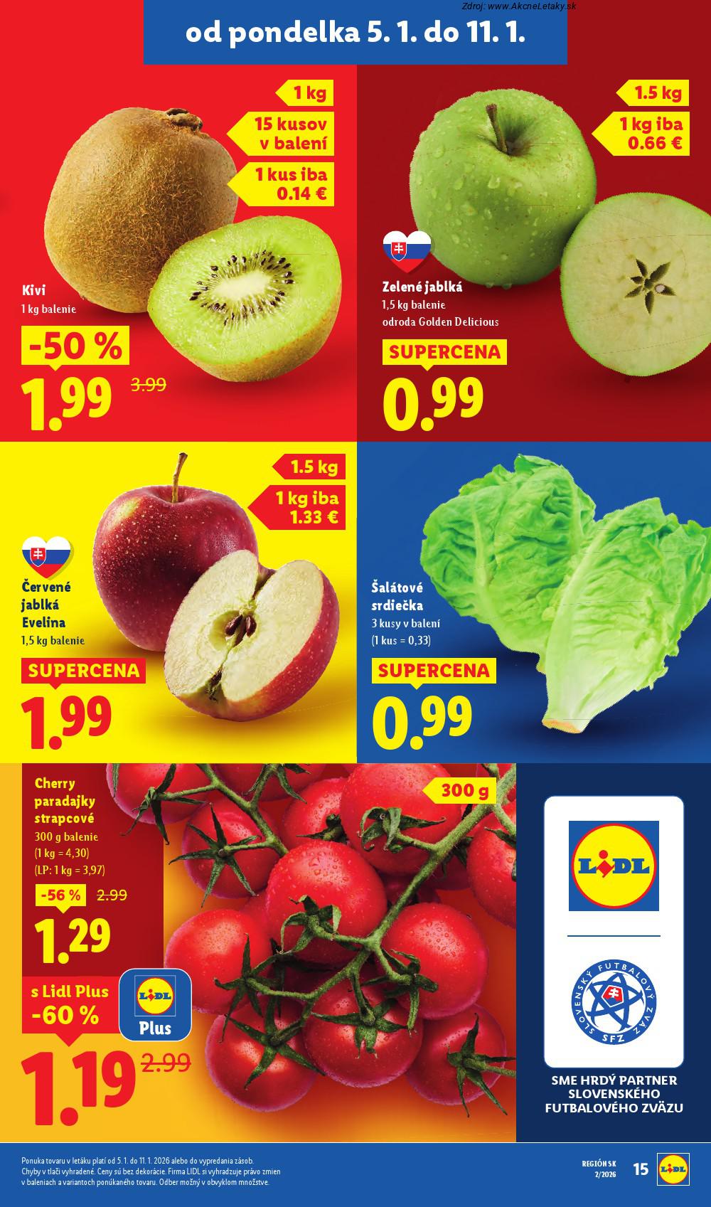 Leták Lidl (5. 1. - 11. 1. 2026) - strana 15 z 53