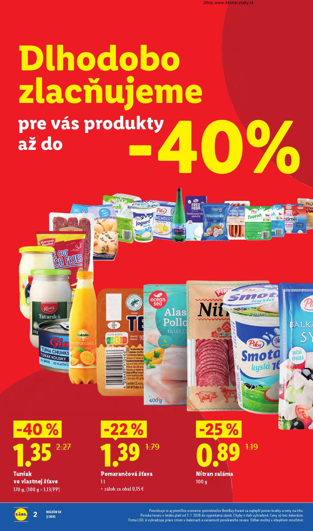 Leták Lidl (5. 1. - 11. 1. 2026) - strana 2 z 53