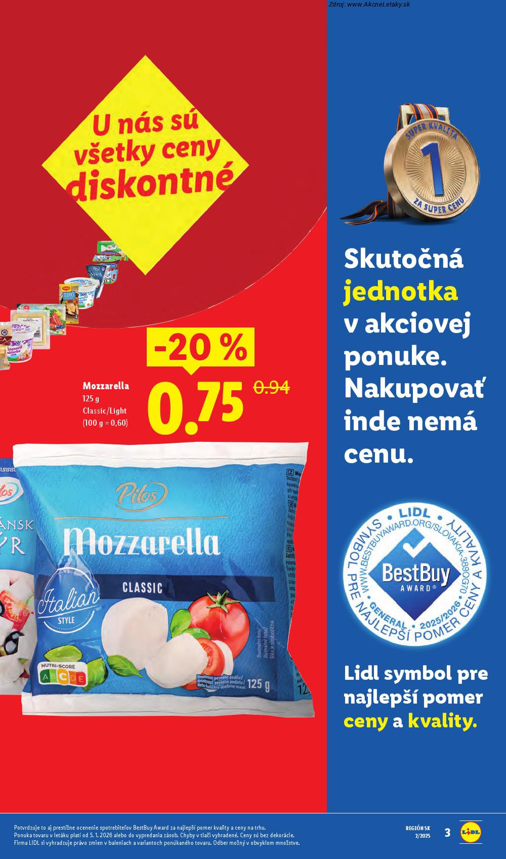 Leták Lidl (5. 1. - 11. 1. 2026) - strana 3 z 53