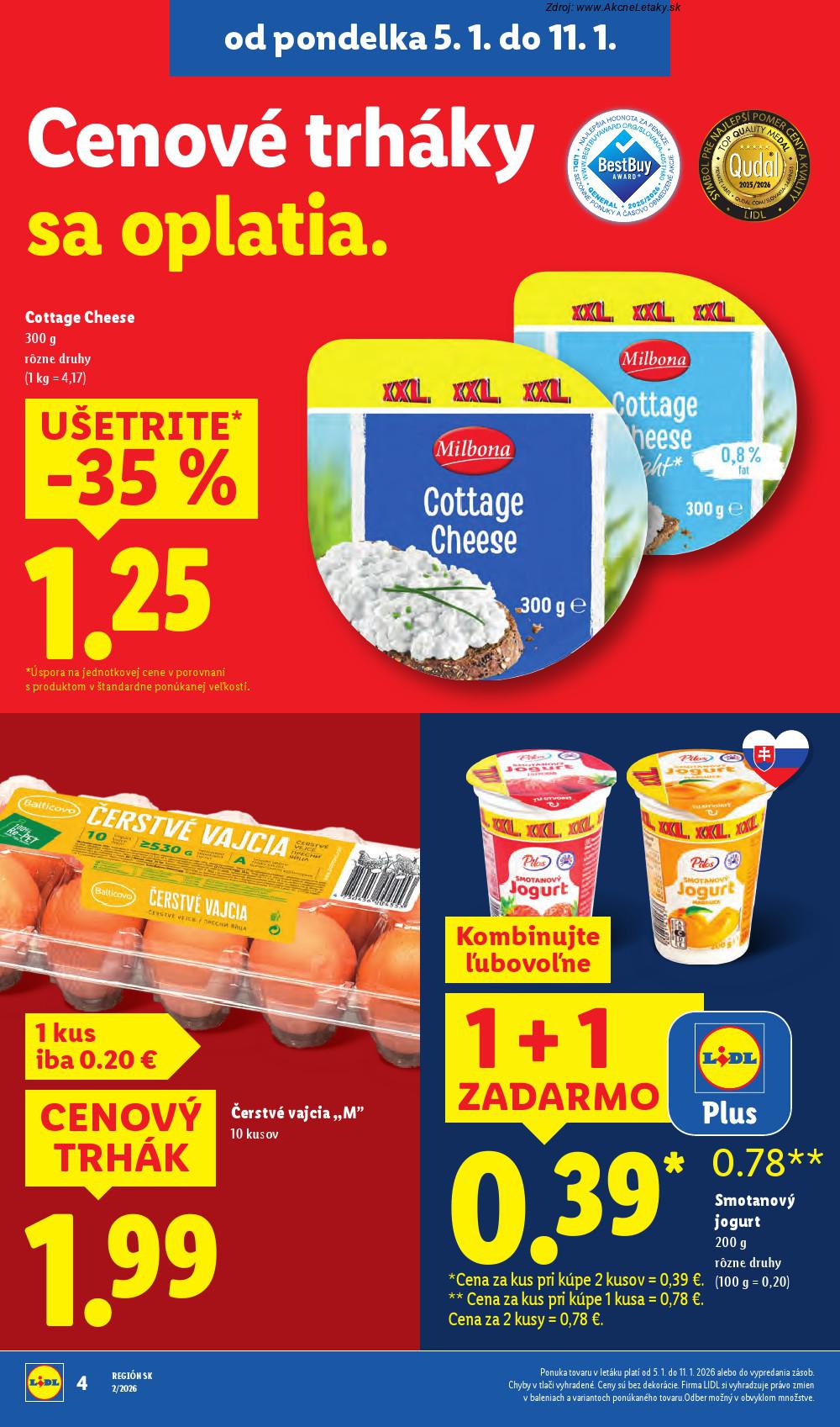 Leták Lidl (5. 1. - 11. 1. 2026) - strana 4 z 53