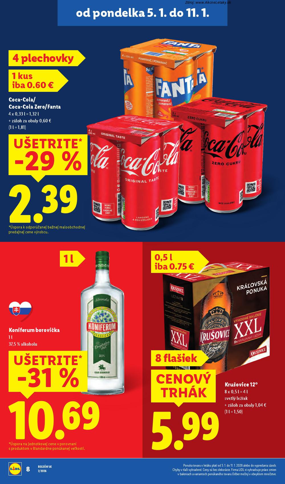 Leták Lidl (5. 1. - 11. 1. 2026) - strana 8 z 53