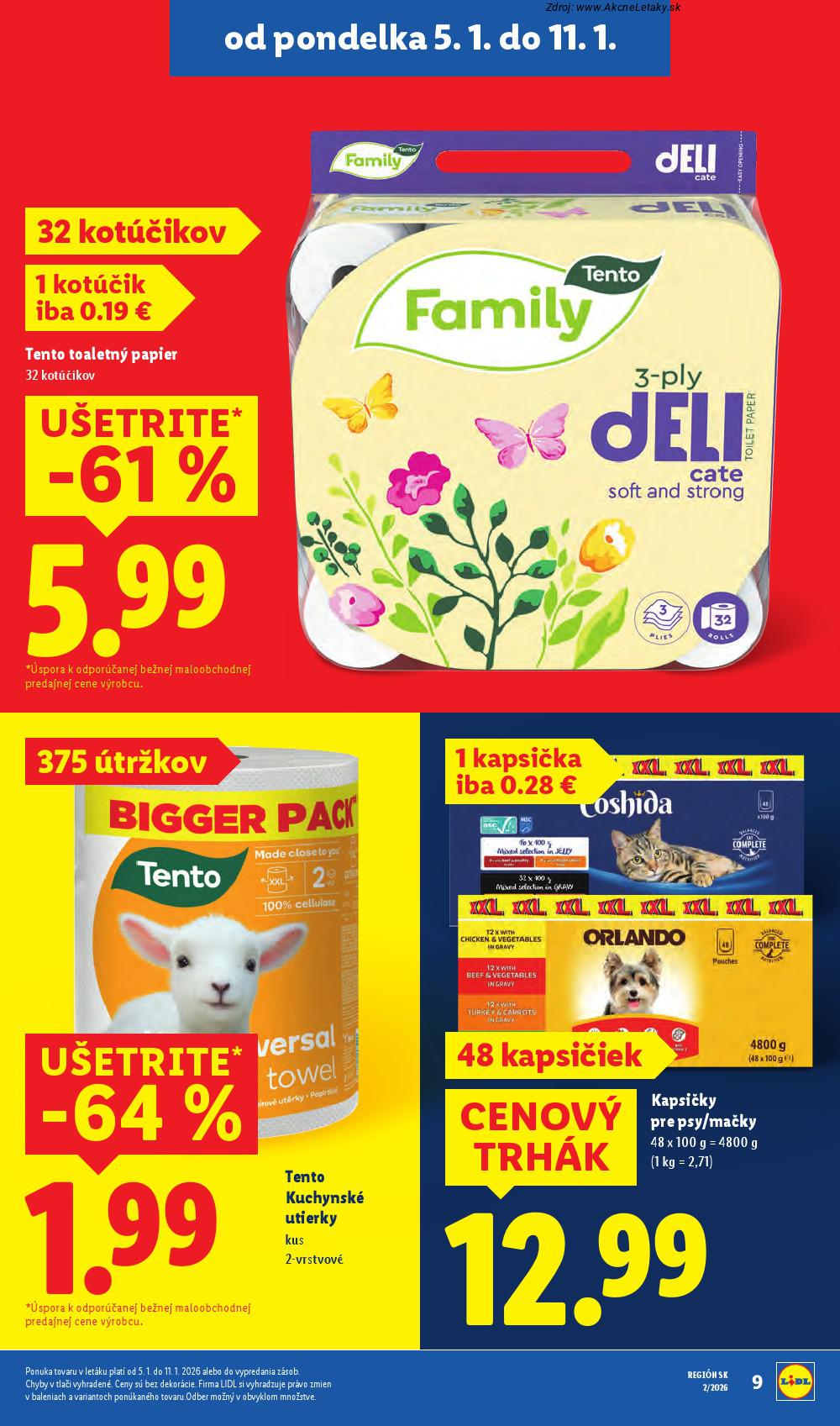 Leták Lidl (5. 1. - 11. 1. 2026) - strana 9 z 53