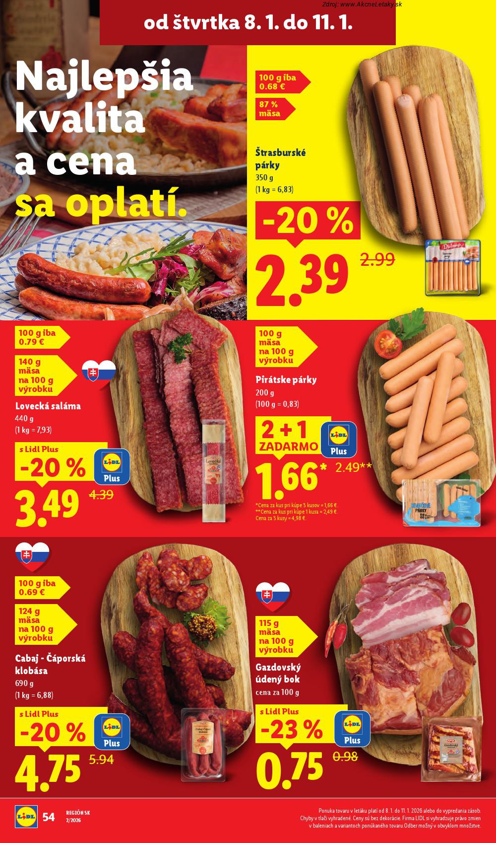 Leták Lidl (8. 1. - 11. 1. 2026) - strana 11 z 34