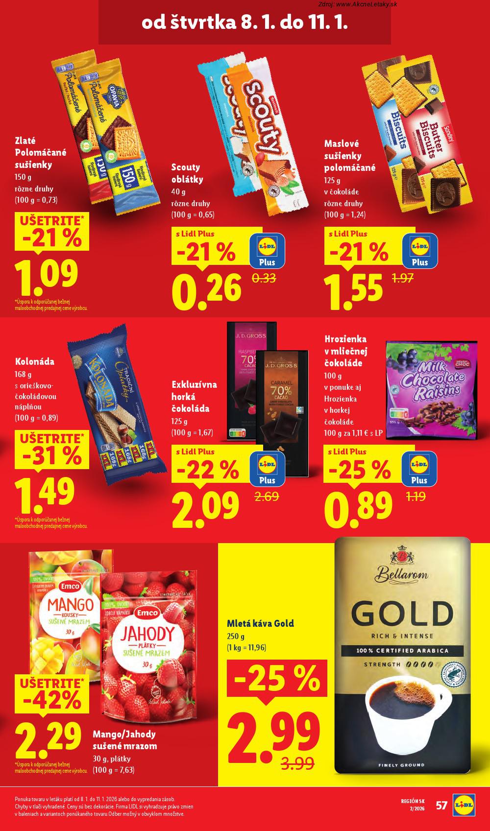 Leták Lidl (8. 1. - 11. 1. 2026) - strana 14 z 34