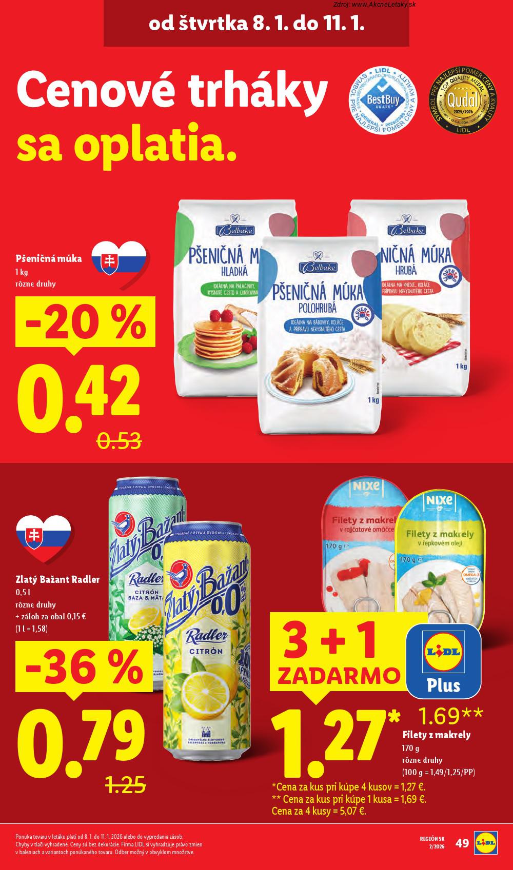 Leták Lidl (8. 1. - 11. 1. 2026) - strana 2 z 34
