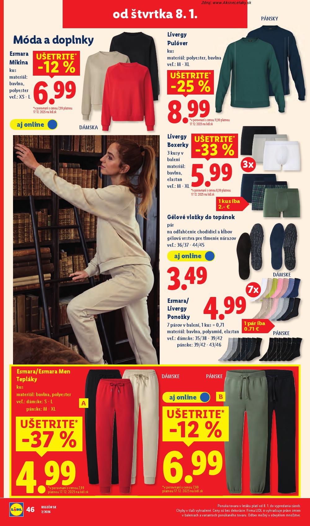 Leták Lidl (8. 1. - 11. 1. 2026) - strana 22 z 34