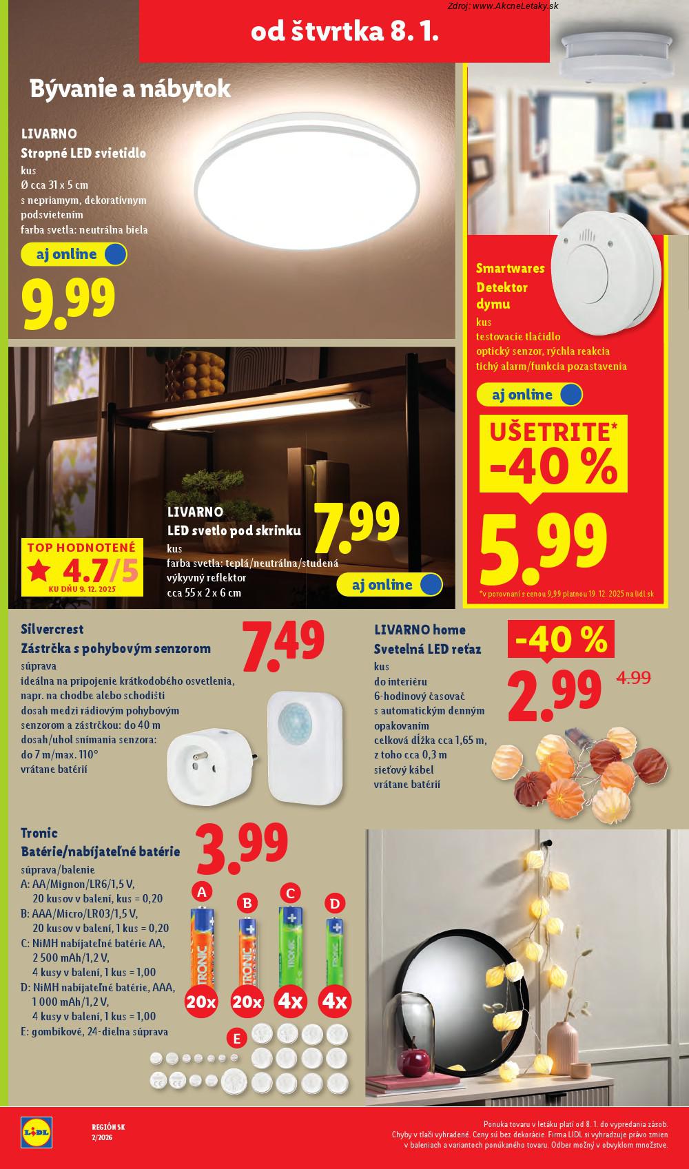 Leták Lidl (8. 1. - 11. 1. 2026) - strana 24 z 34