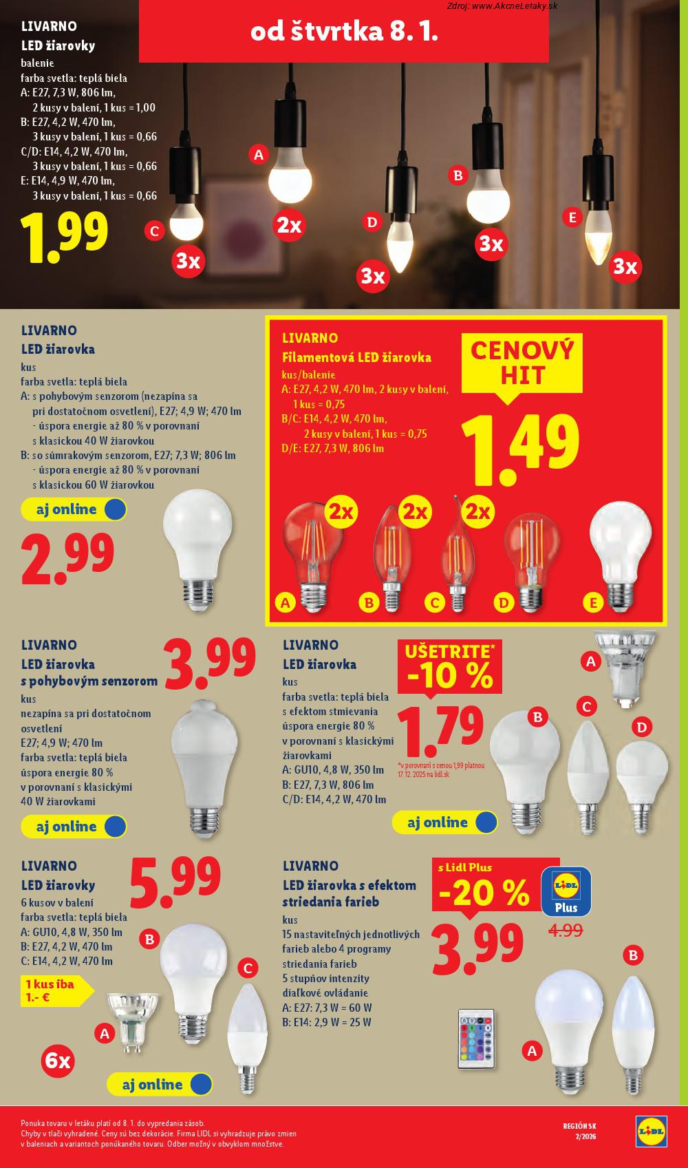 Leták Lidl (8. 1. - 11. 1. 2026) - strana 25 z 34