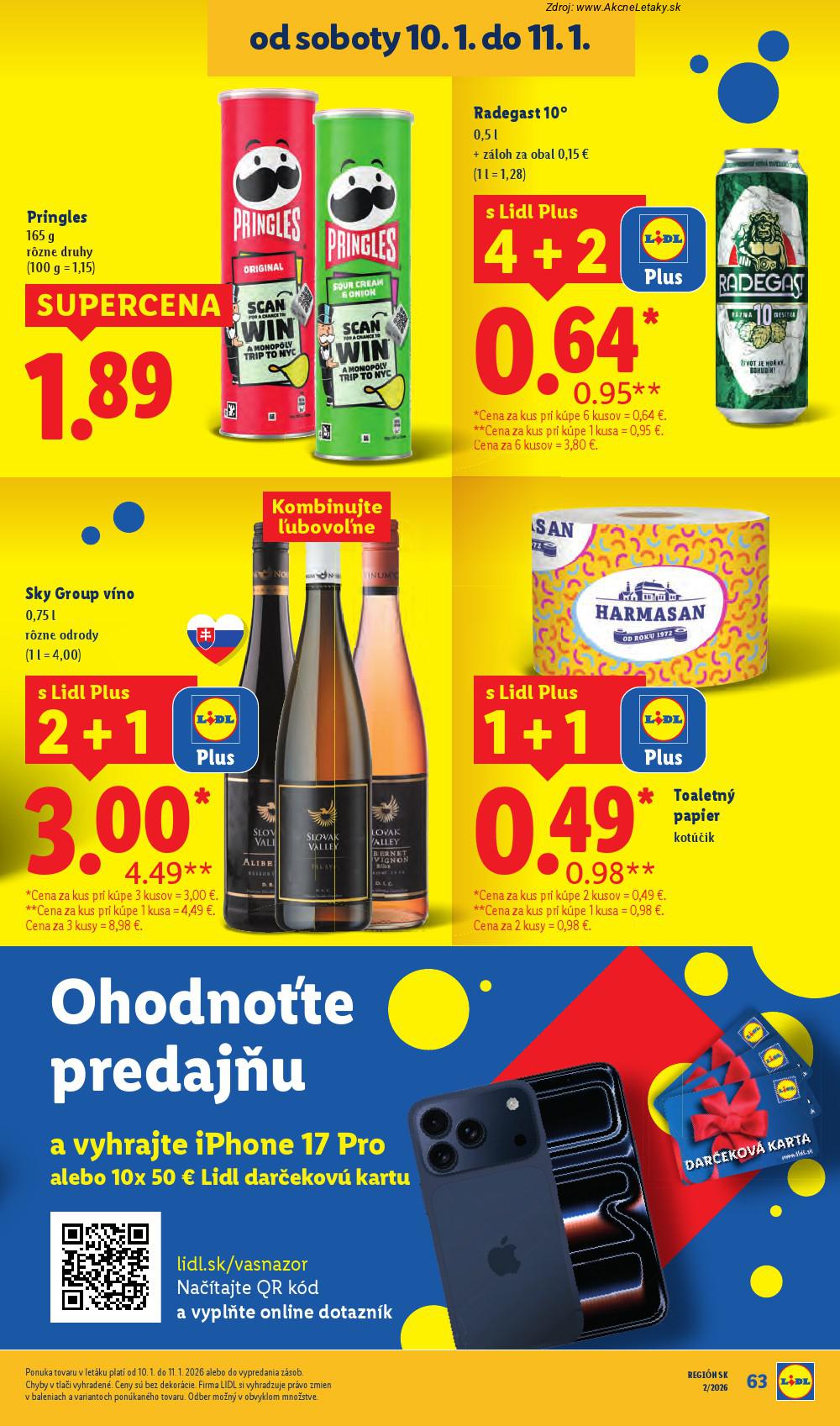 Leták Lidl (8. 1. - 11. 1. 2026) - strana 32 z 34