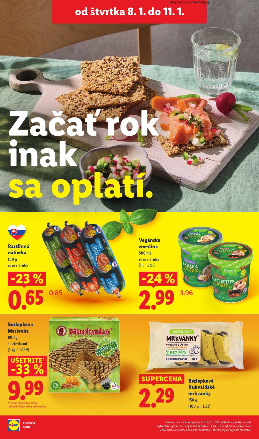 Leták Lidl (8. 1. - 11. 1. 2026) - strana 4 z 34
