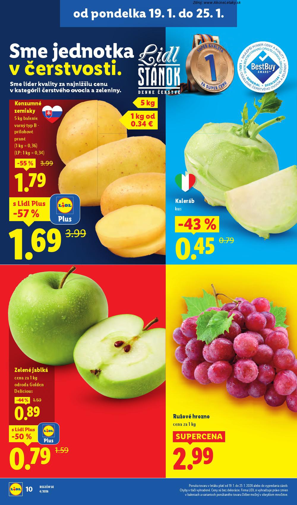 Leták Lidl (19. 1. - 25. 1. 2026) - strana 10 z 94