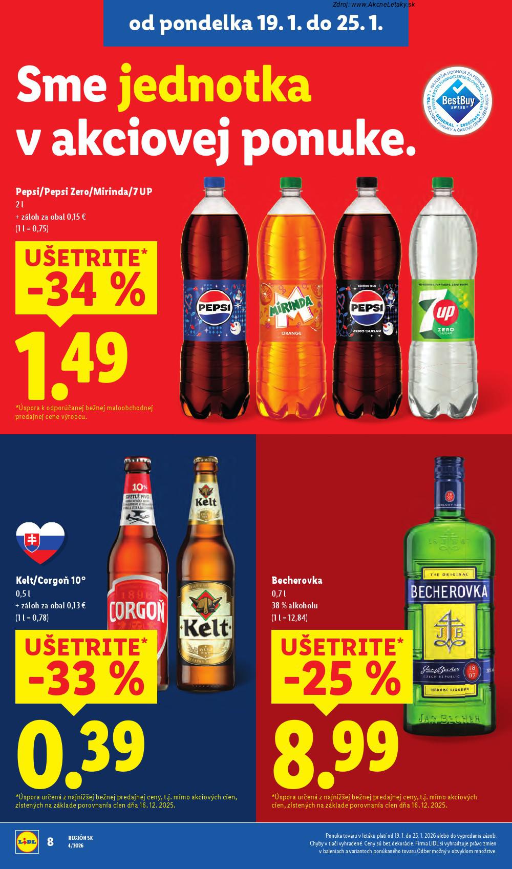 Leták Lidl (19. 1. - 25. 1. 2026) - strana 8 z 94