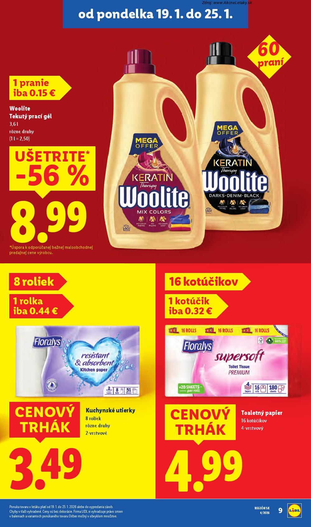 Leták Lidl (19. 1. - 25. 1. 2026) - strana 9 z 94