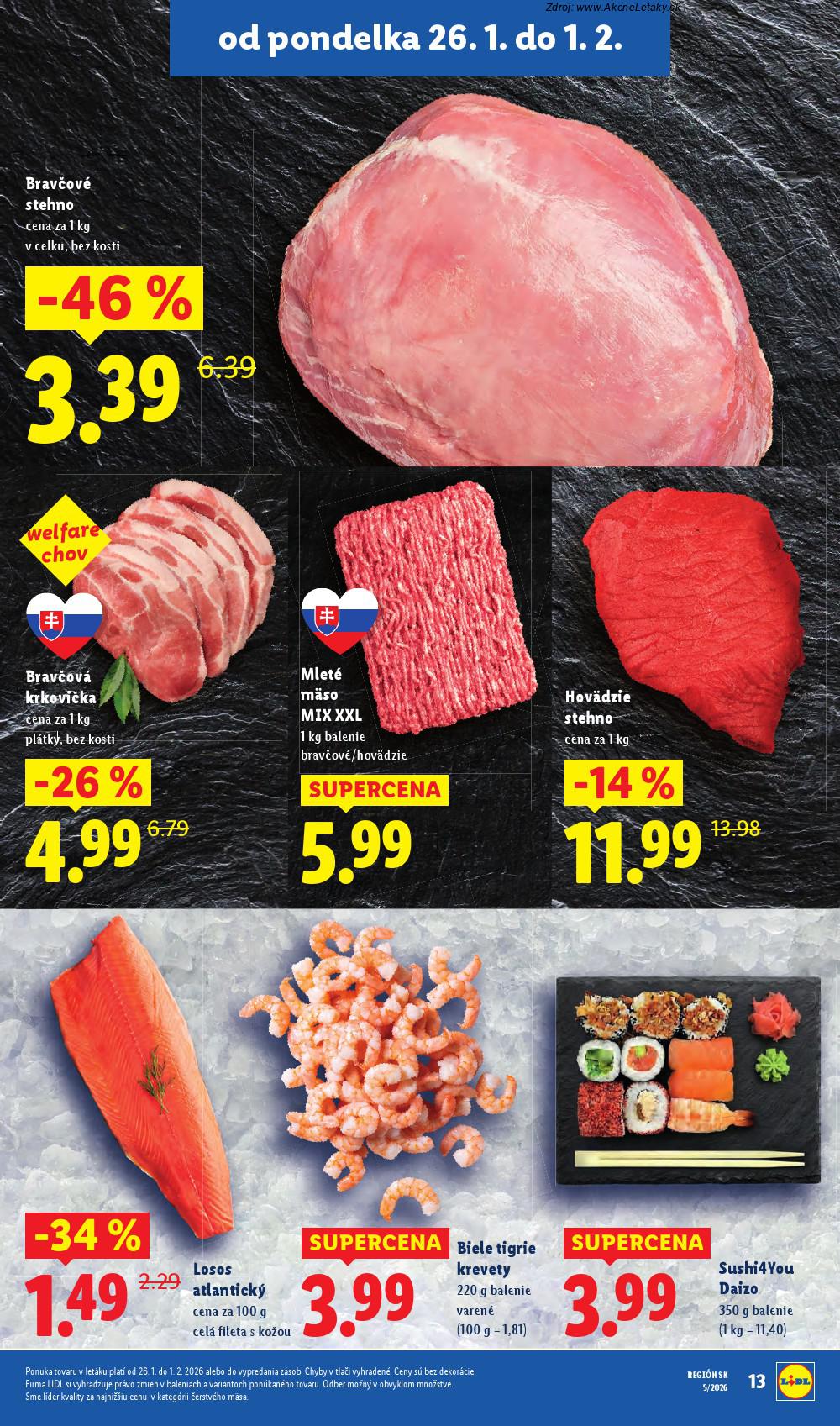 Leták Lidl (26. 1. - 1. 2. 2026) - strana 13 z 98