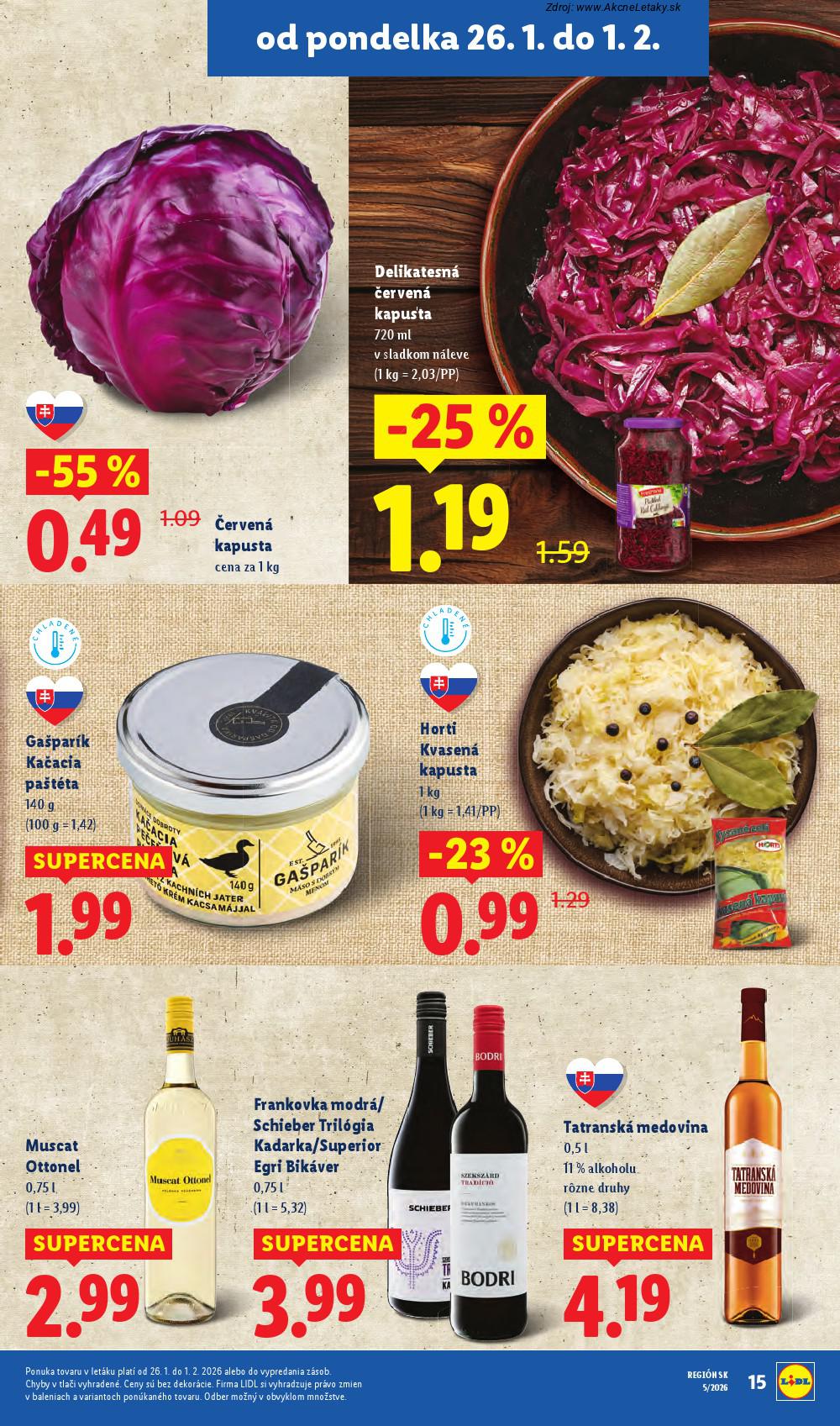 Leták Lidl (26. 1. - 1. 2. 2026) - strana 15 z 98