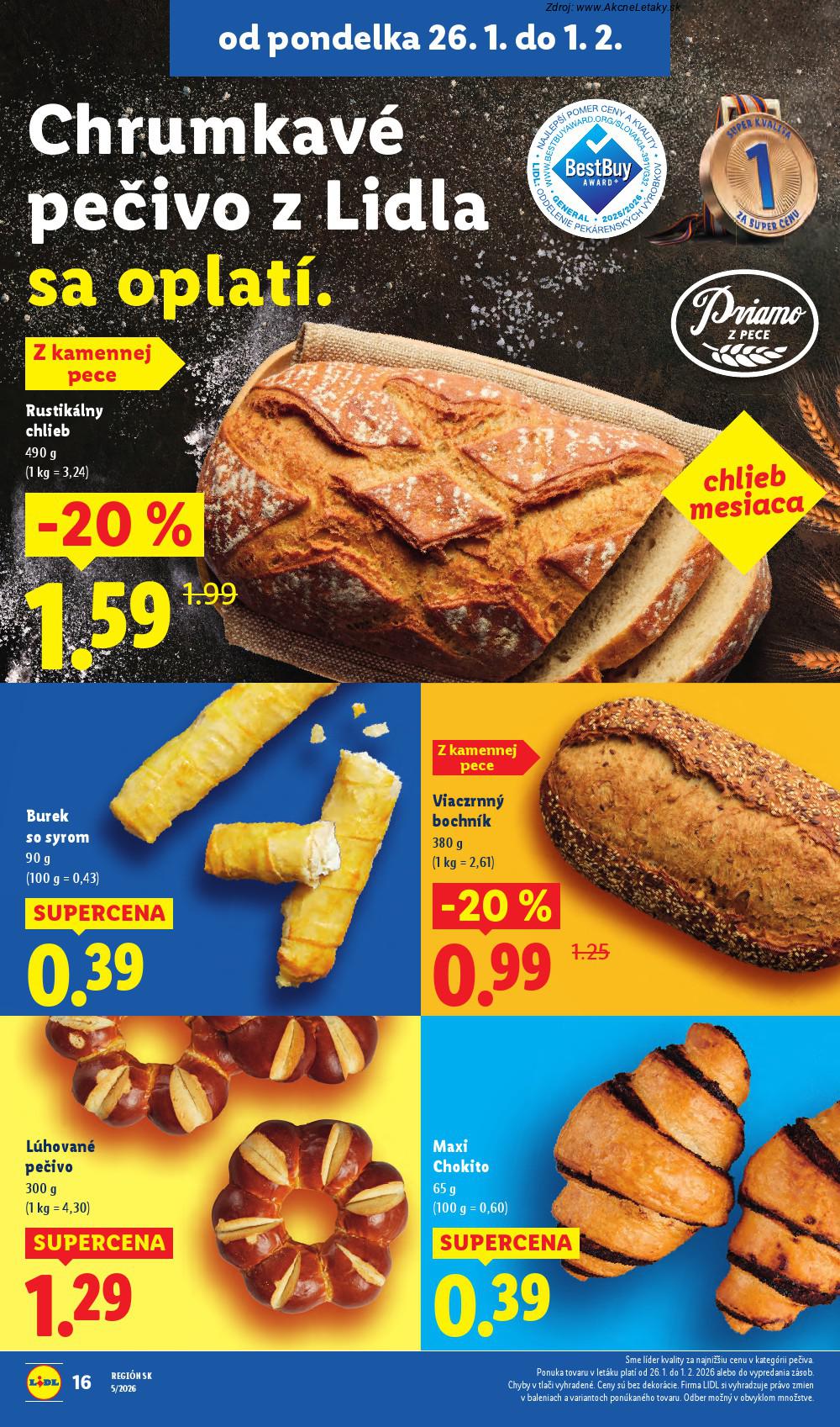 Leták Lidl (26. 1. - 1. 2. 2026) - strana 16 z 98