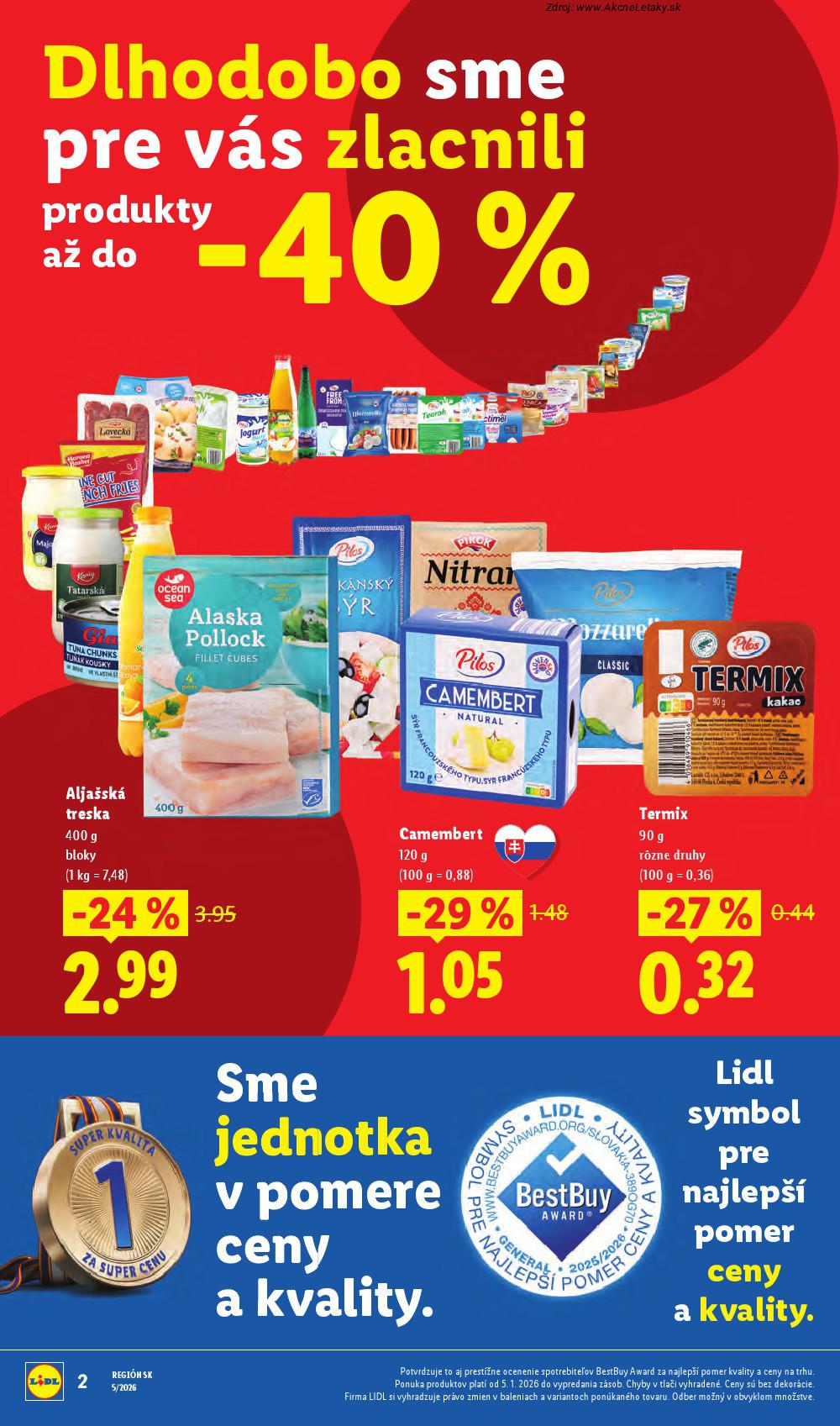 Leták Lidl (26. 1. - 1. 2. 2026) - strana 2 z 98
