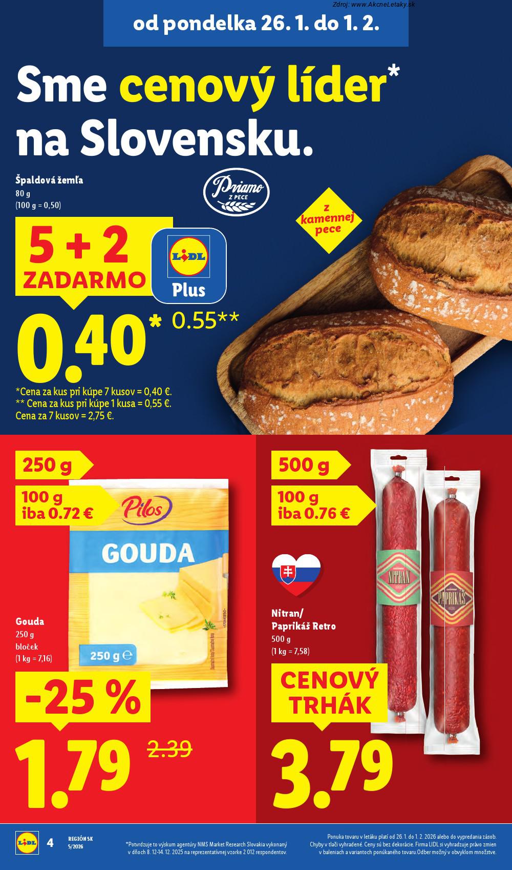 Leták Lidl (26. 1. - 1. 2. 2026) - strana 4 z 98