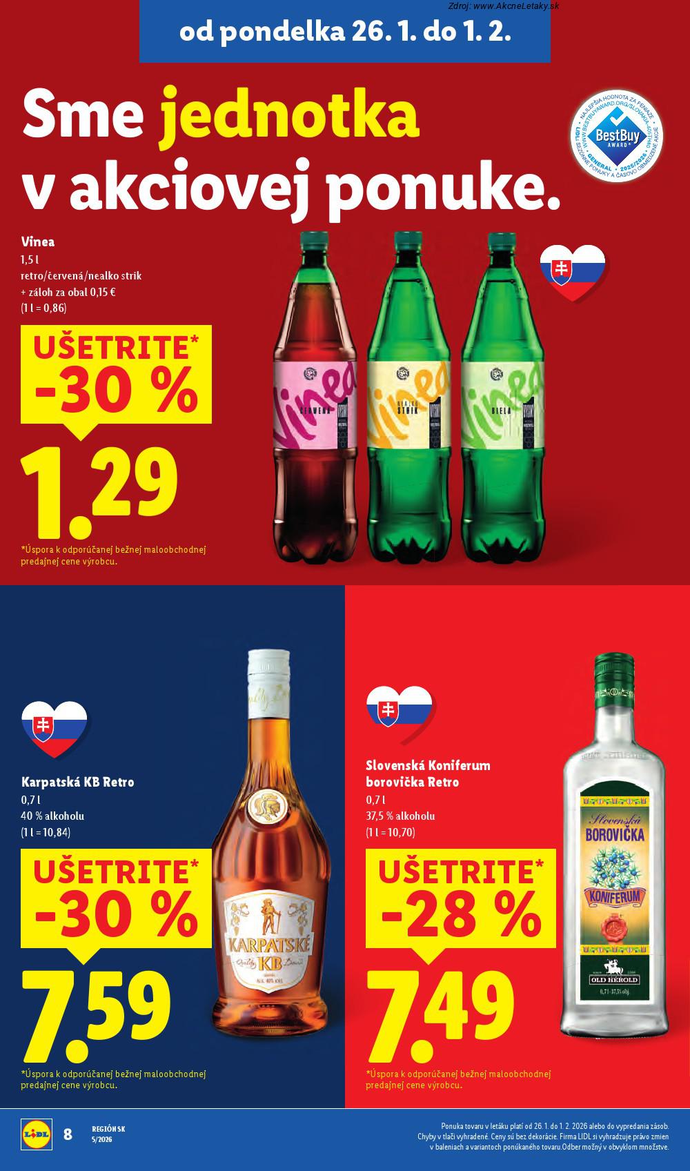 Leták Lidl (26. 1. - 1. 2. 2026) - strana 8 z 98