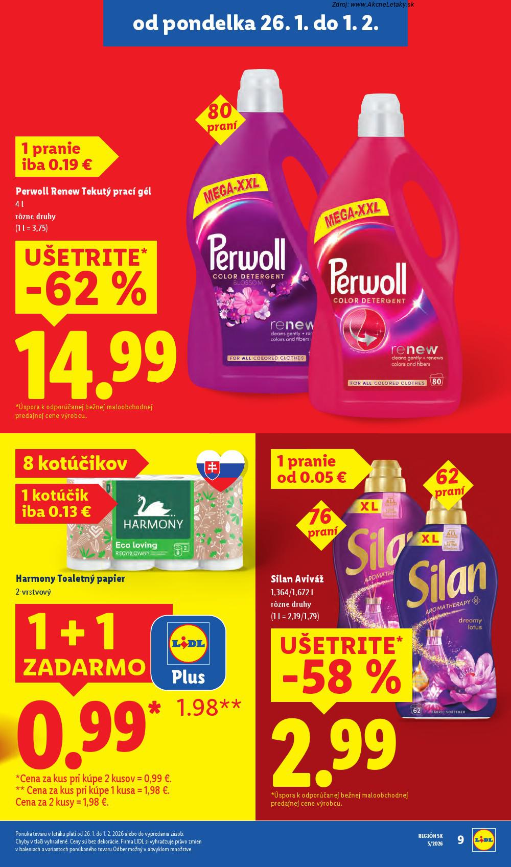 Leták Lidl (26. 1. - 1. 2. 2026) - strana 9 z 98