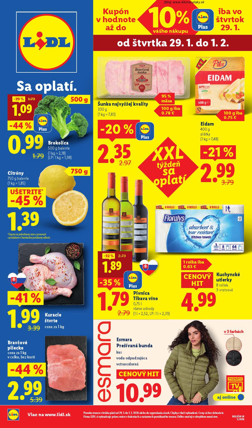 Leták Lidl - strana 1