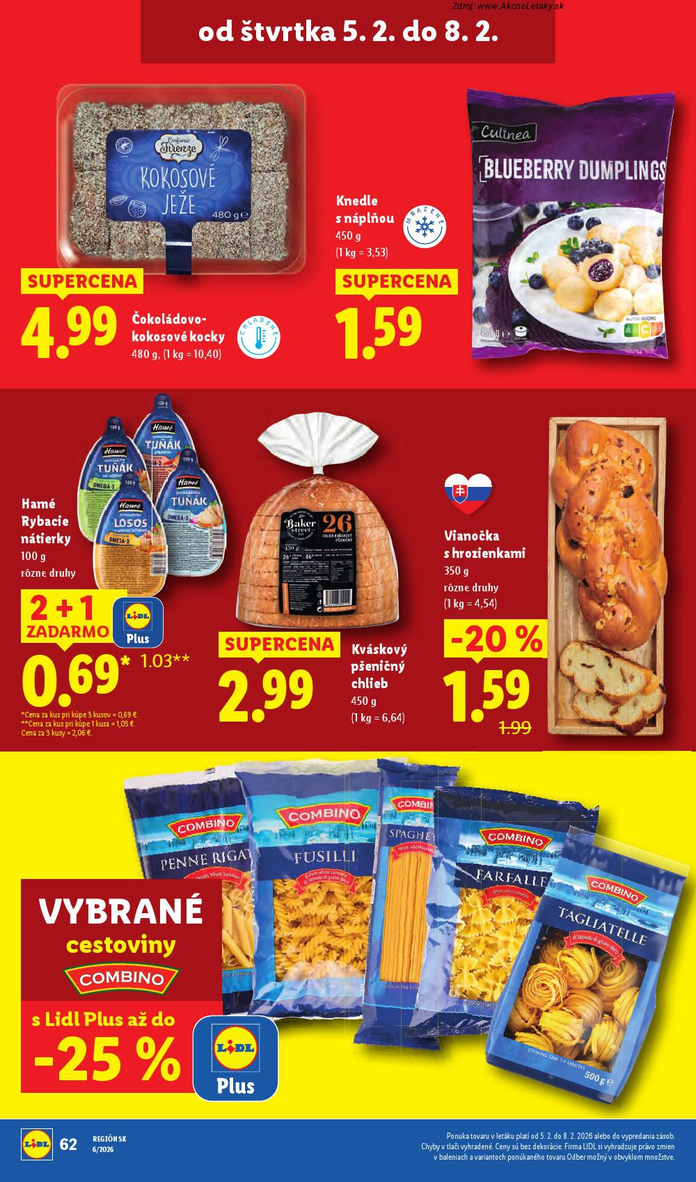 Leták Lidl (2. 2. - 8. 2. 2026) - strana 62 z 88