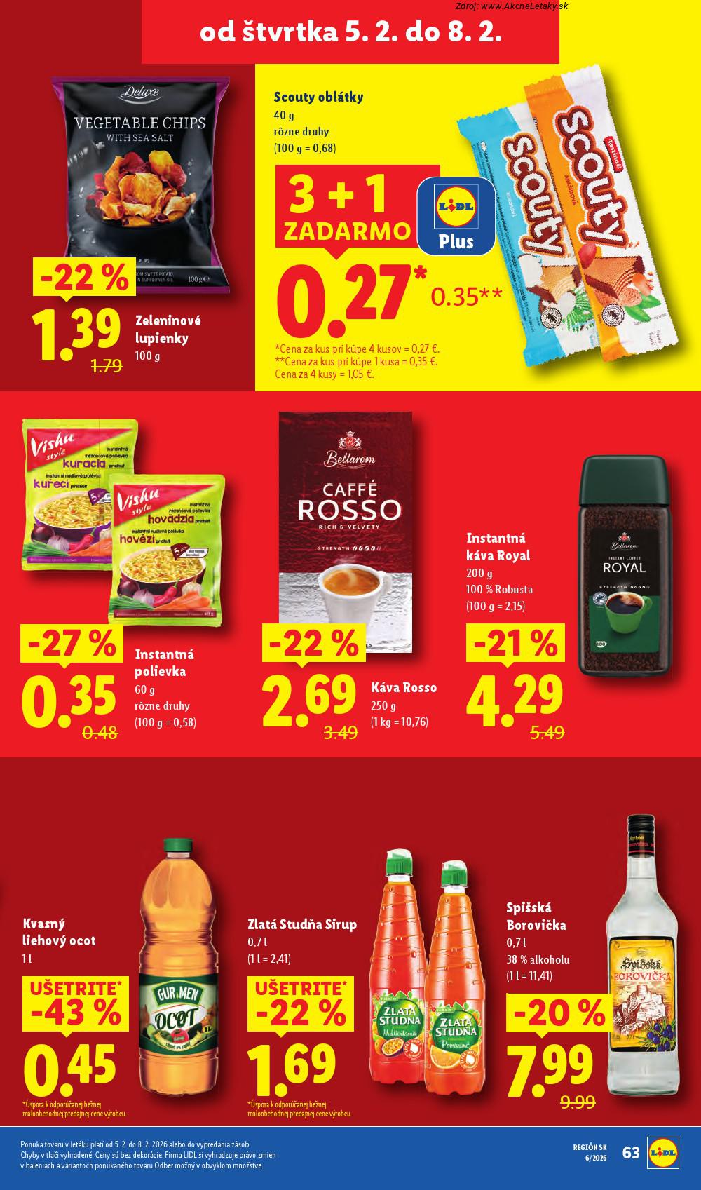 Leták Lidl (2. 2. - 8. 2. 2026) - strana 63 z 88