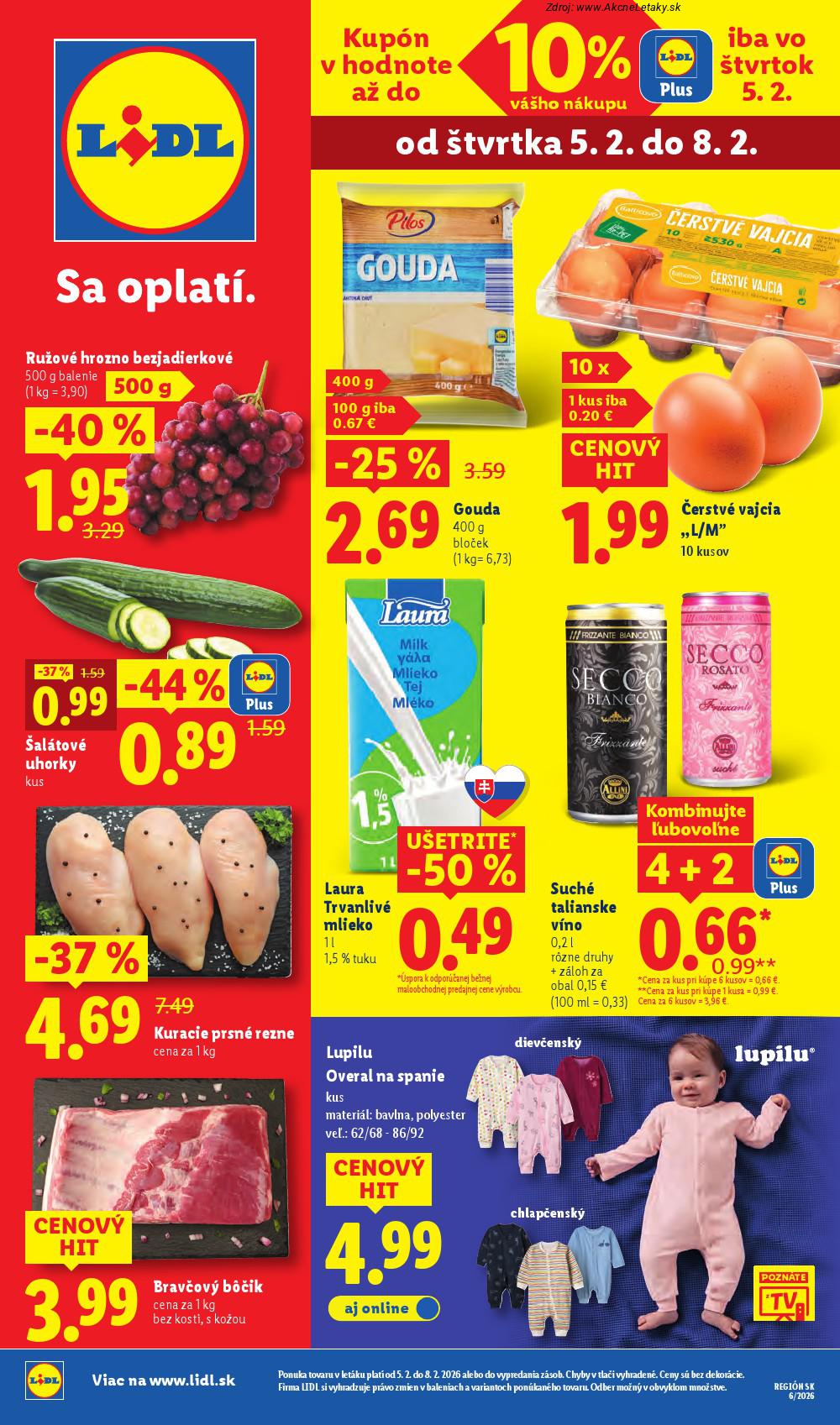Leták Lidl - strana 1