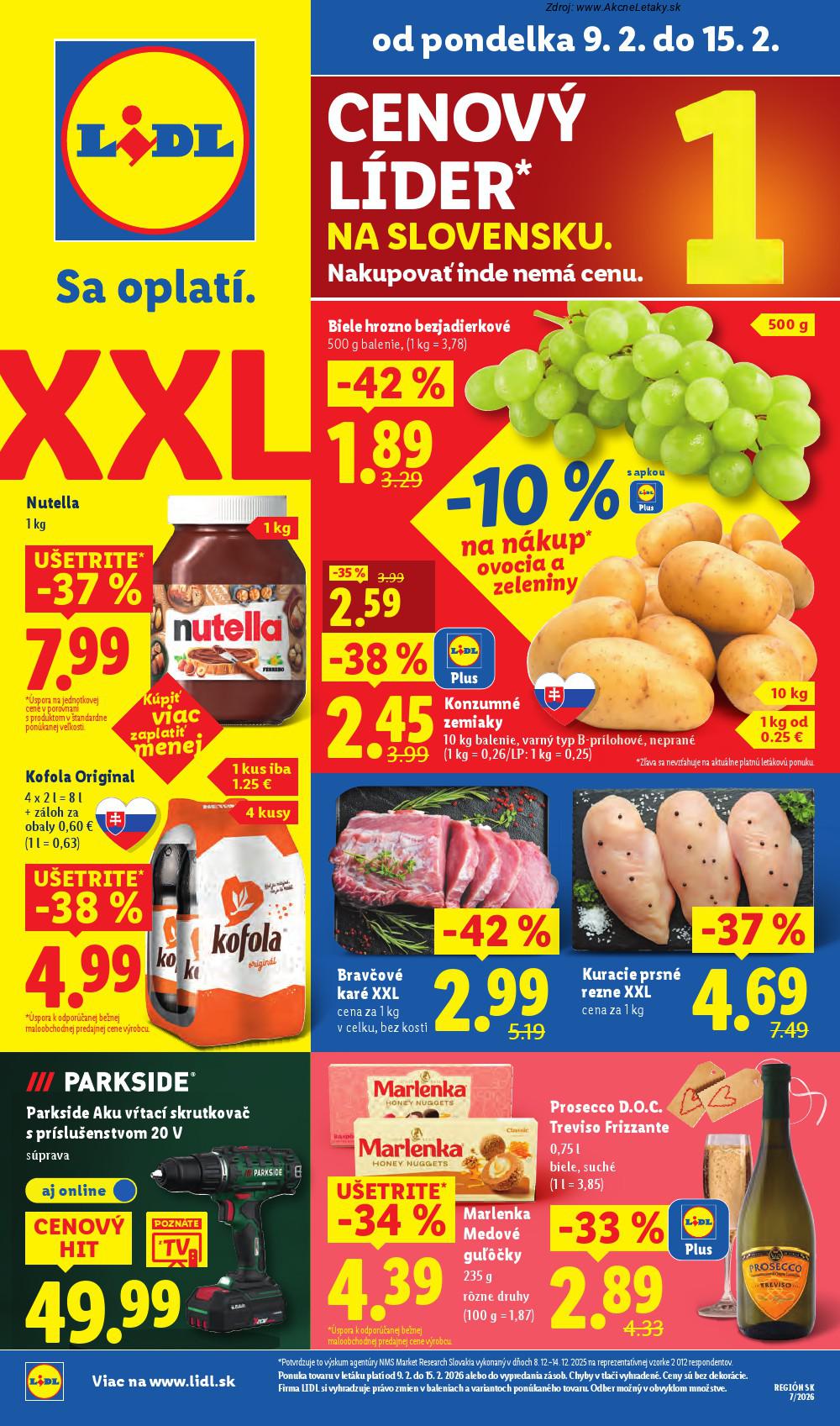 Leták Lidl (9. 2. - 15. 2. 2026) - strana 1 z 101