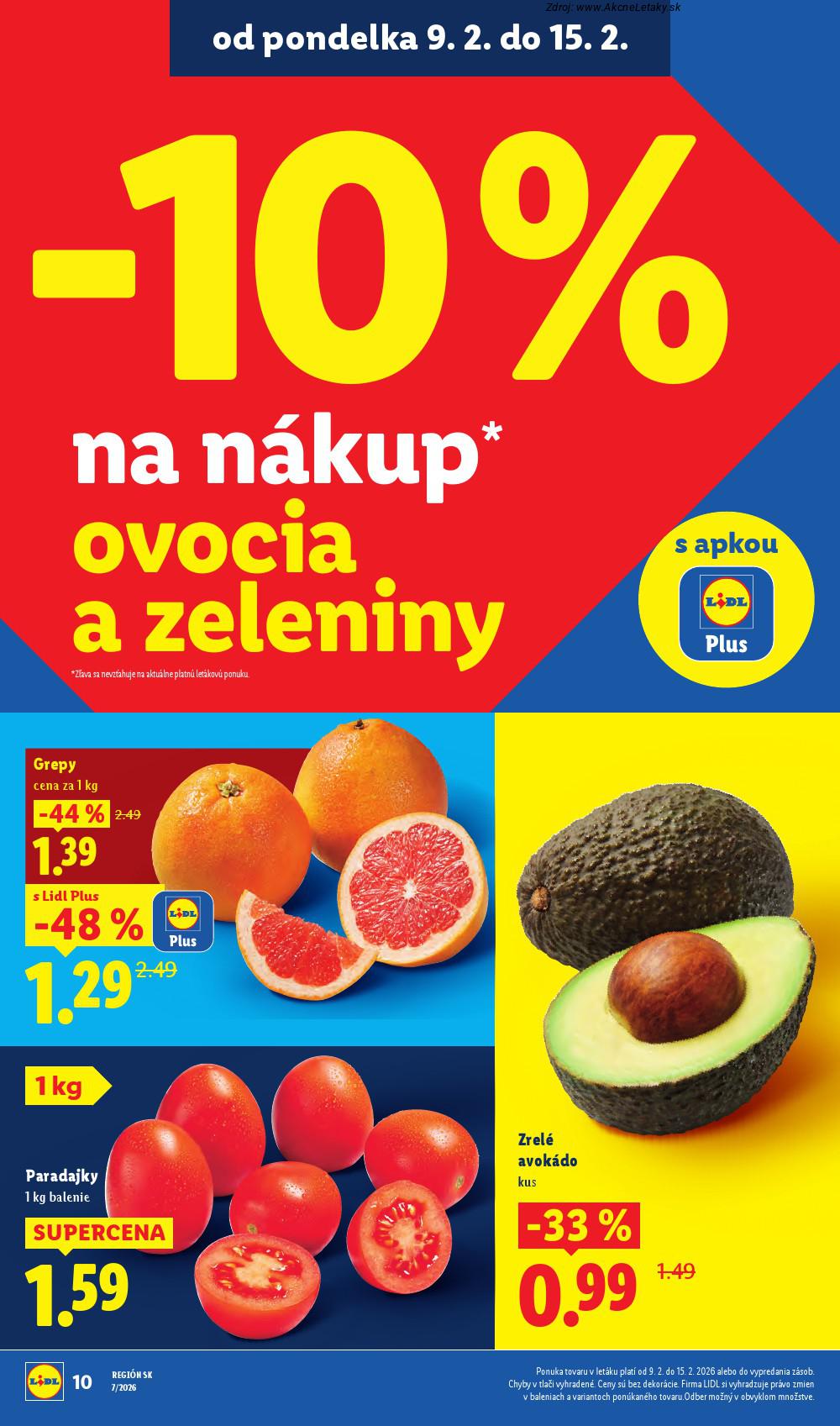 Leták Lidl (9. 2. - 15. 2. 2026) - strana 10 z 101