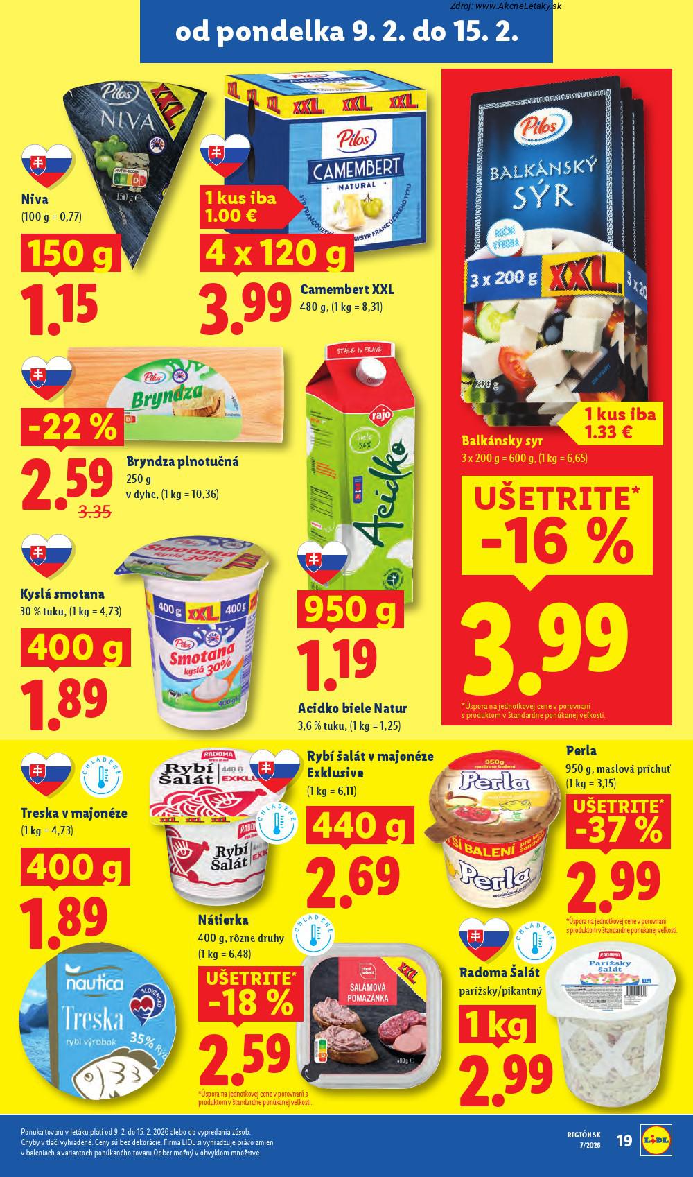 Leták Lidl (9. 2. - 15. 2. 2026) - strana 19 z 101