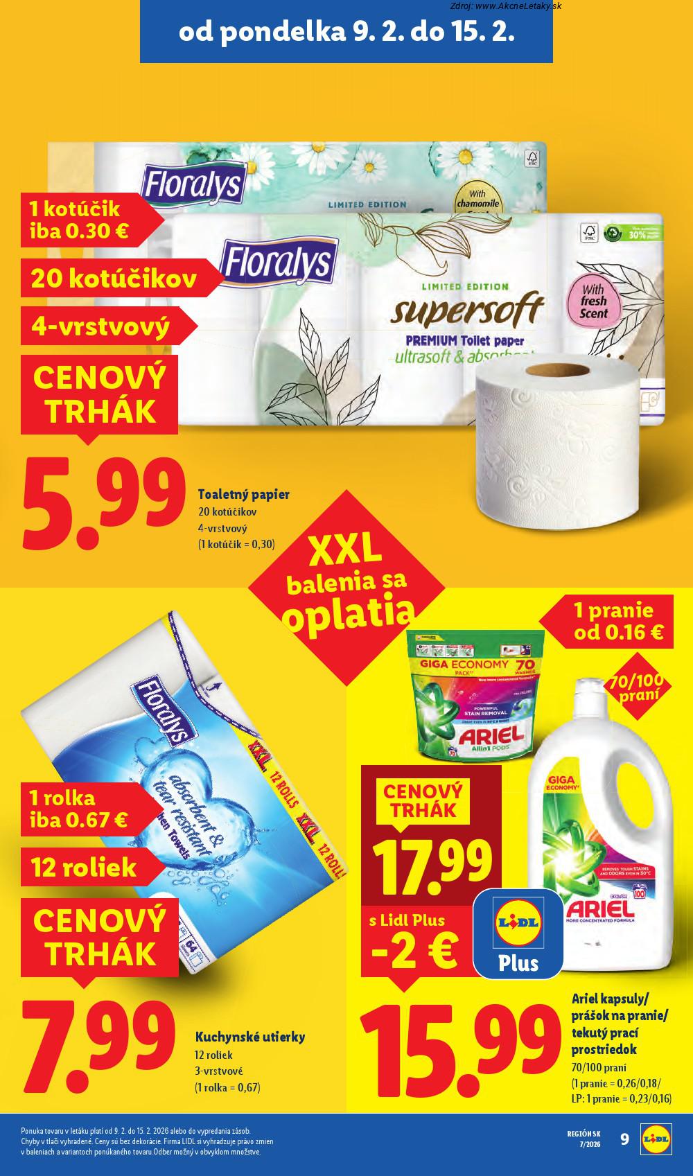 Leták Lidl (9. 2. - 15. 2. 2026) - strana 9 z 101