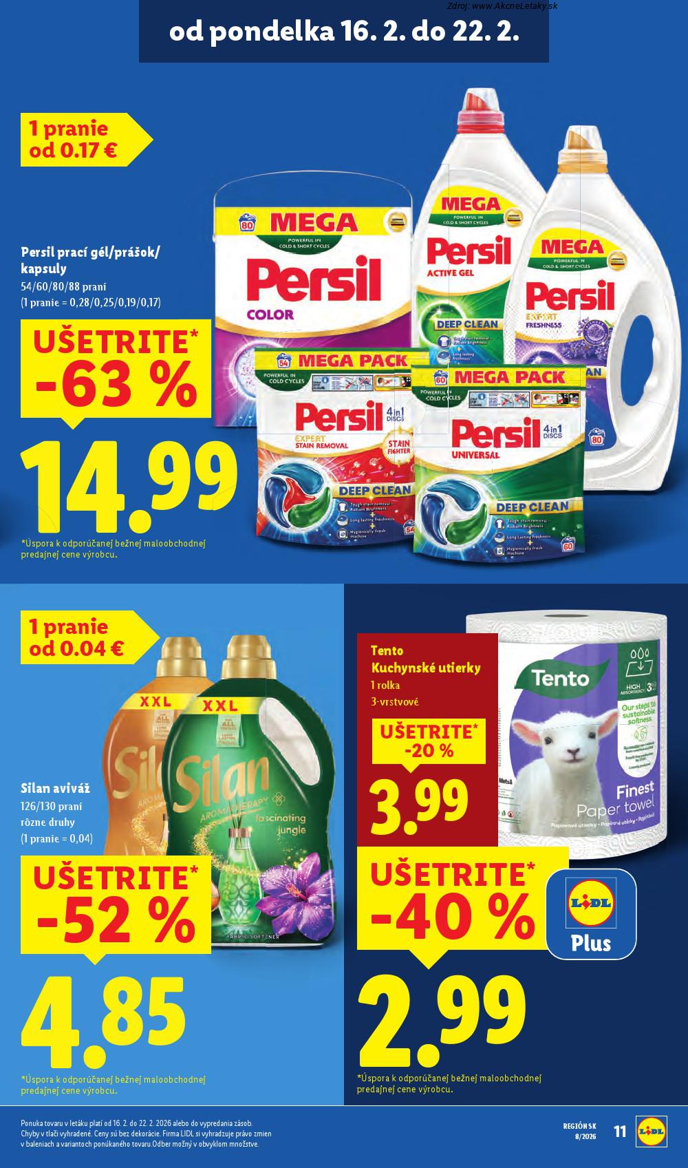 Leták Lidl (16. 2. - 22. 2. 2026) - strana 11 z 95