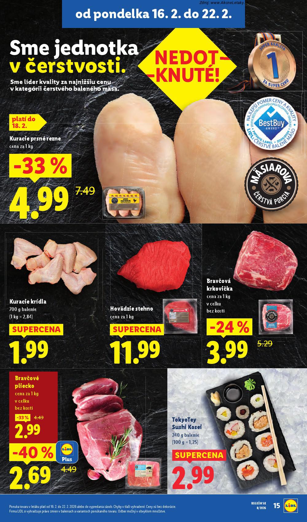 Leták Lidl (16. 2. - 22. 2. 2026) - strana 15 z 95