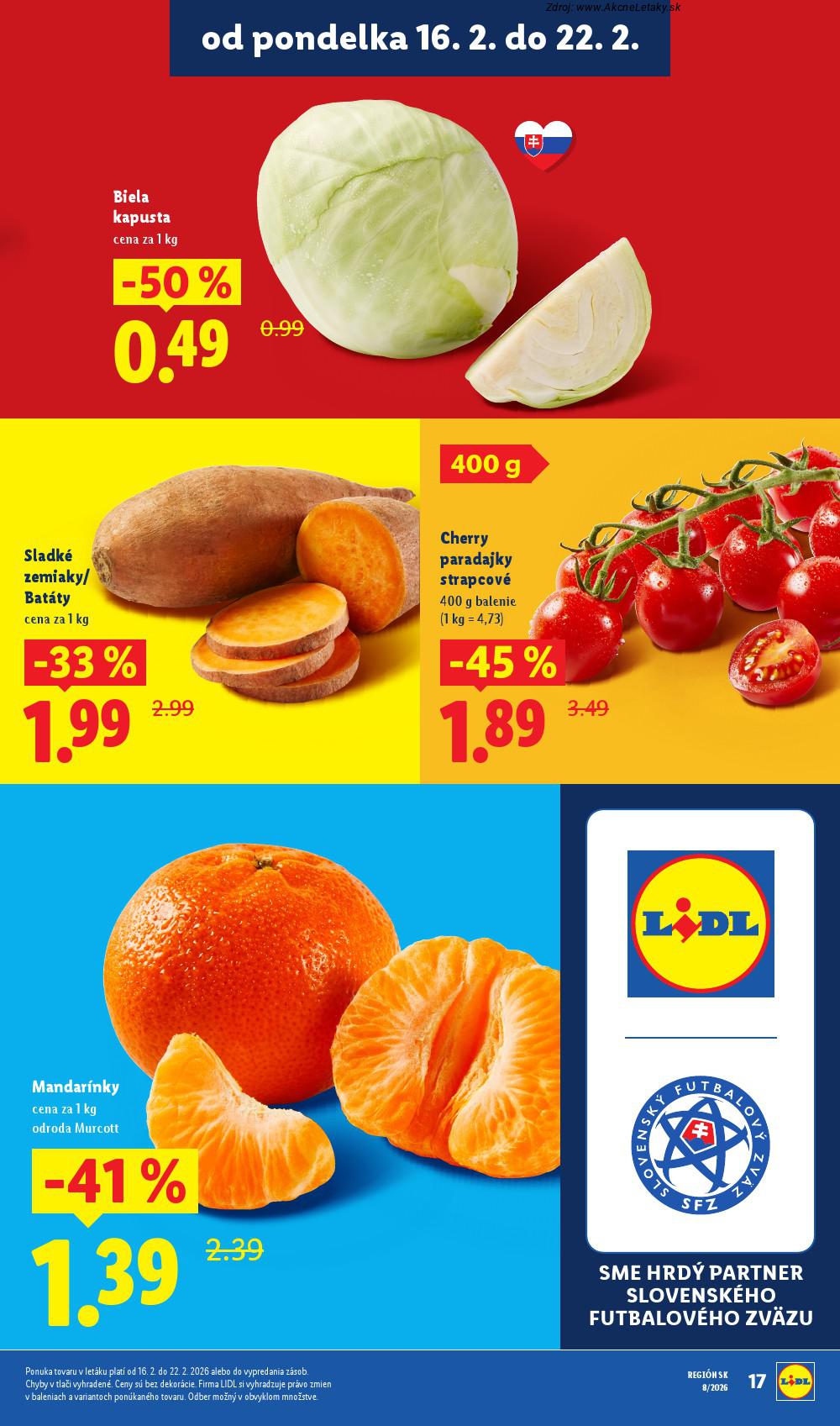 Leták Lidl (16. 2. - 22. 2. 2026) - strana 17 z 95