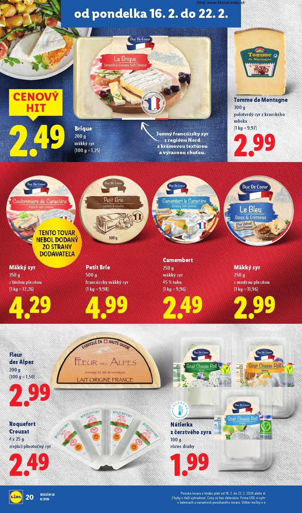 Leták Lidl (16. 2. - 22. 2. 2026) - strana 20 z 95