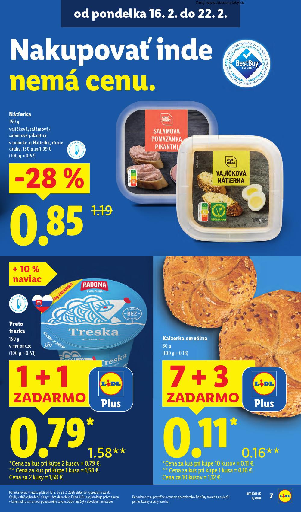 Leták Lidl (16. 2. - 22. 2. 2026) - strana 7 z 95
