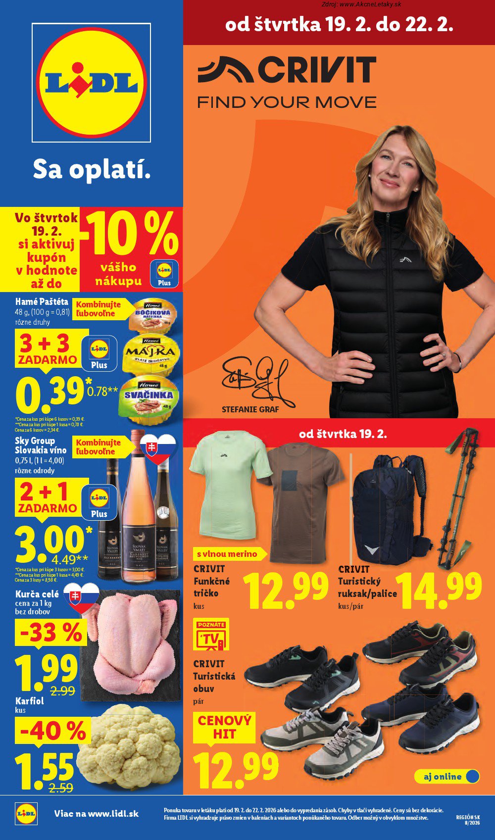 Leták Lidl (19. 2. - 22. 2. 2026) - strana 1 z 42
