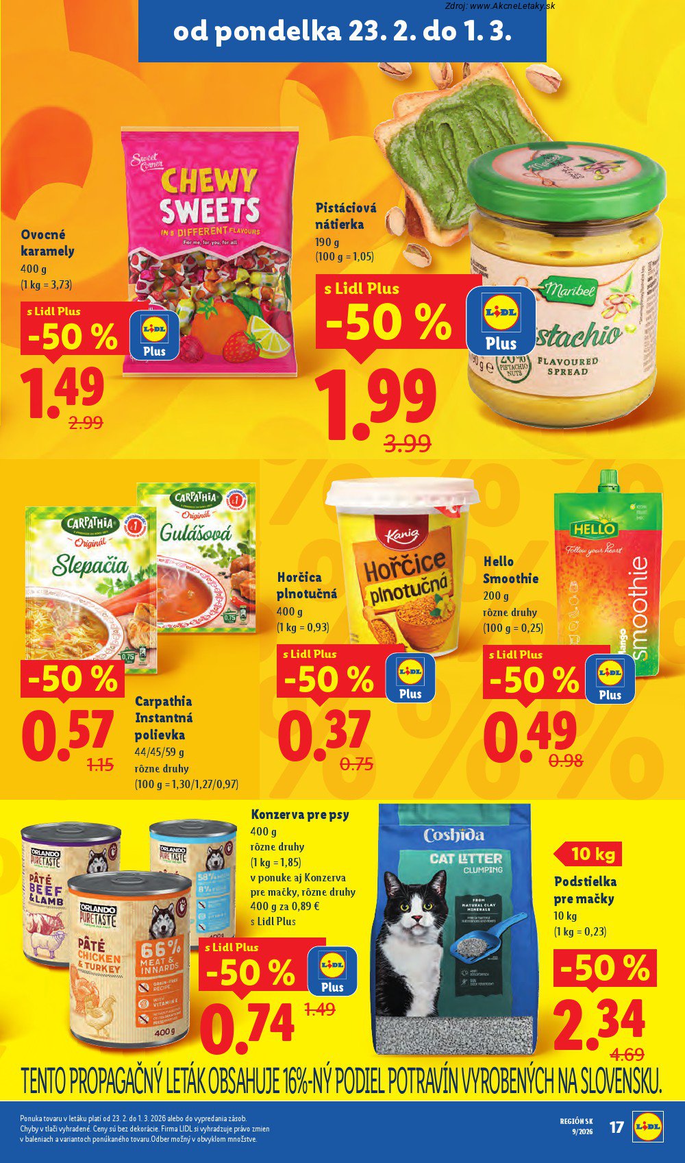 Leták Lidl (23. 2. - 1. 3. 2026) - strana 19 z 96