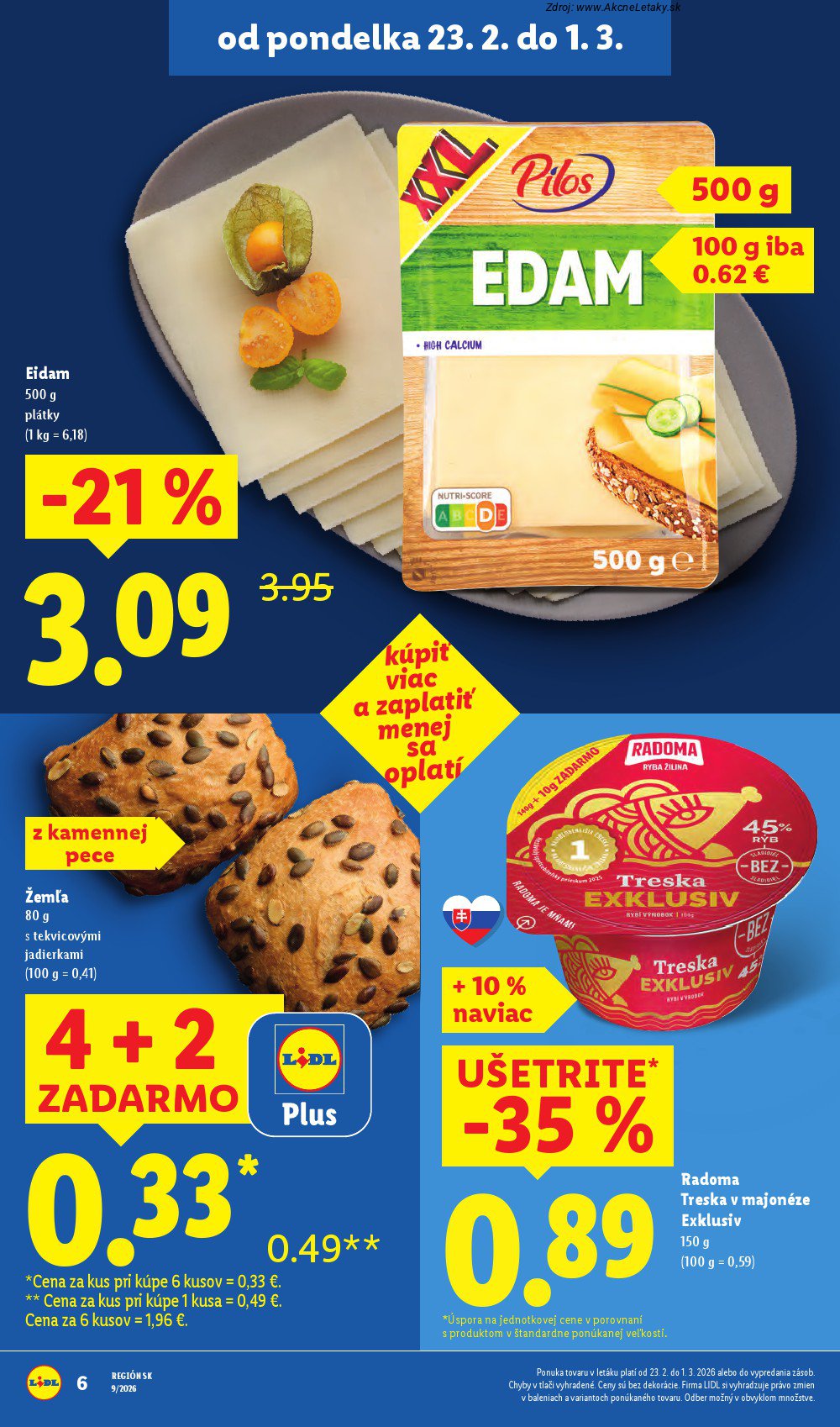 Leták Lidl (23. 2. - 1. 3. 2026) - strana 6 z 96
