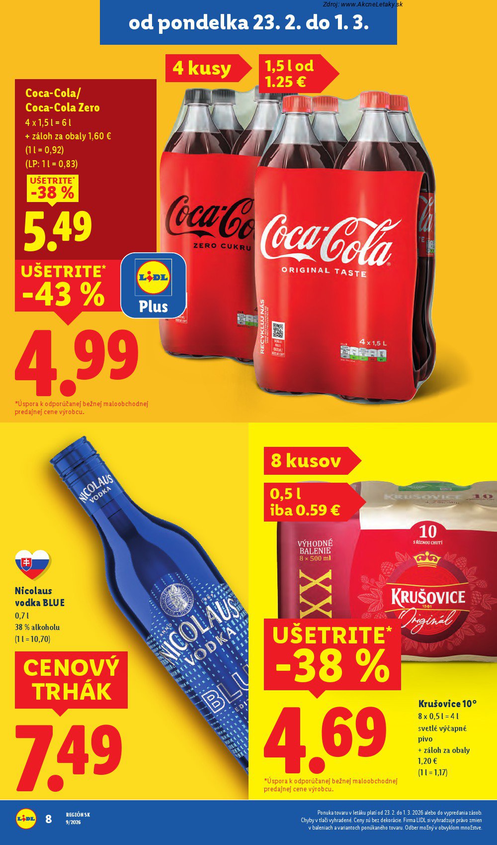 Leták Lidl (23. 2. - 1. 3. 2026) - strana 8 z 96