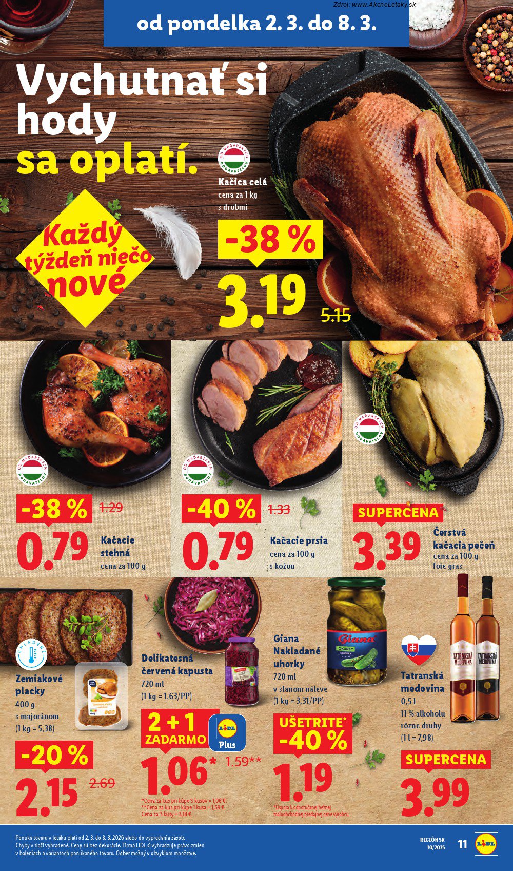Leták Lidl (2. 3. - 8. 3. 2026) - strana 11 z 107